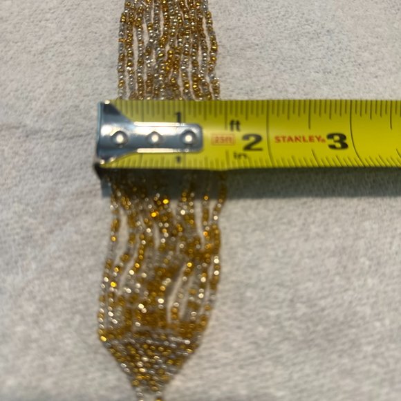 Beaded bracelet plus Stretch bangle bracelet plus Set of 2 wood bangles. - Picture 5 of 15